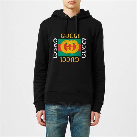 gucci hooded sweatshirt fake|gucci distressed hoodie.